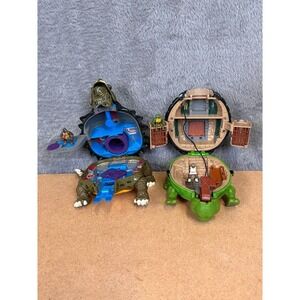 Vintage TMNT Micro Mutants Turtle Shell Playset Lot Raphael Figures‎ 1994 1995